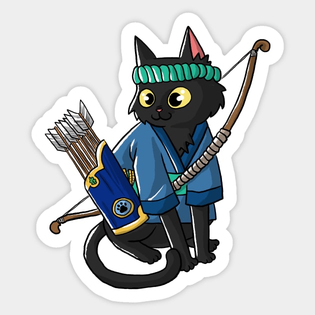 SaMEWrai - Black Archer Sticker by CupCat